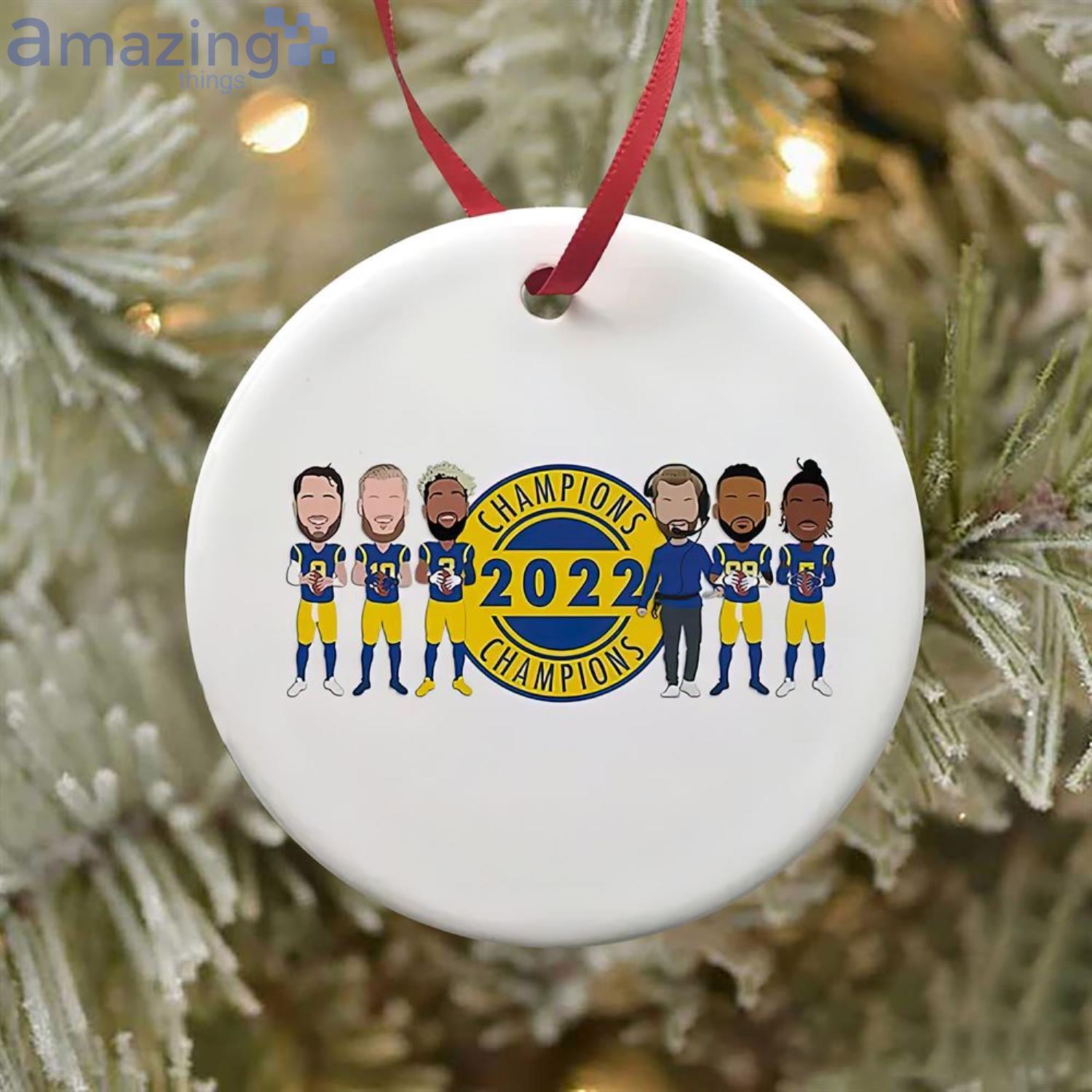 Los Angeles Rams Christmas Tree Holiday Ornament nfl football ornaments