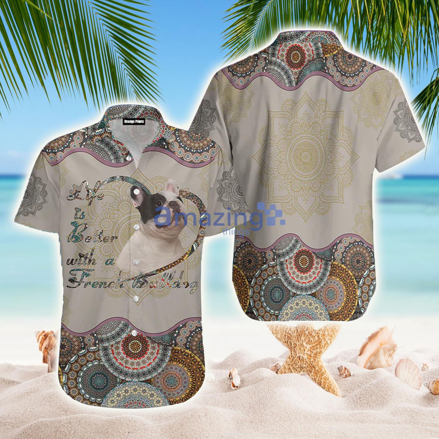 French Bulldog Dog Hawaiian Shirt - French Bulldog Dog Hawaiian Shirt