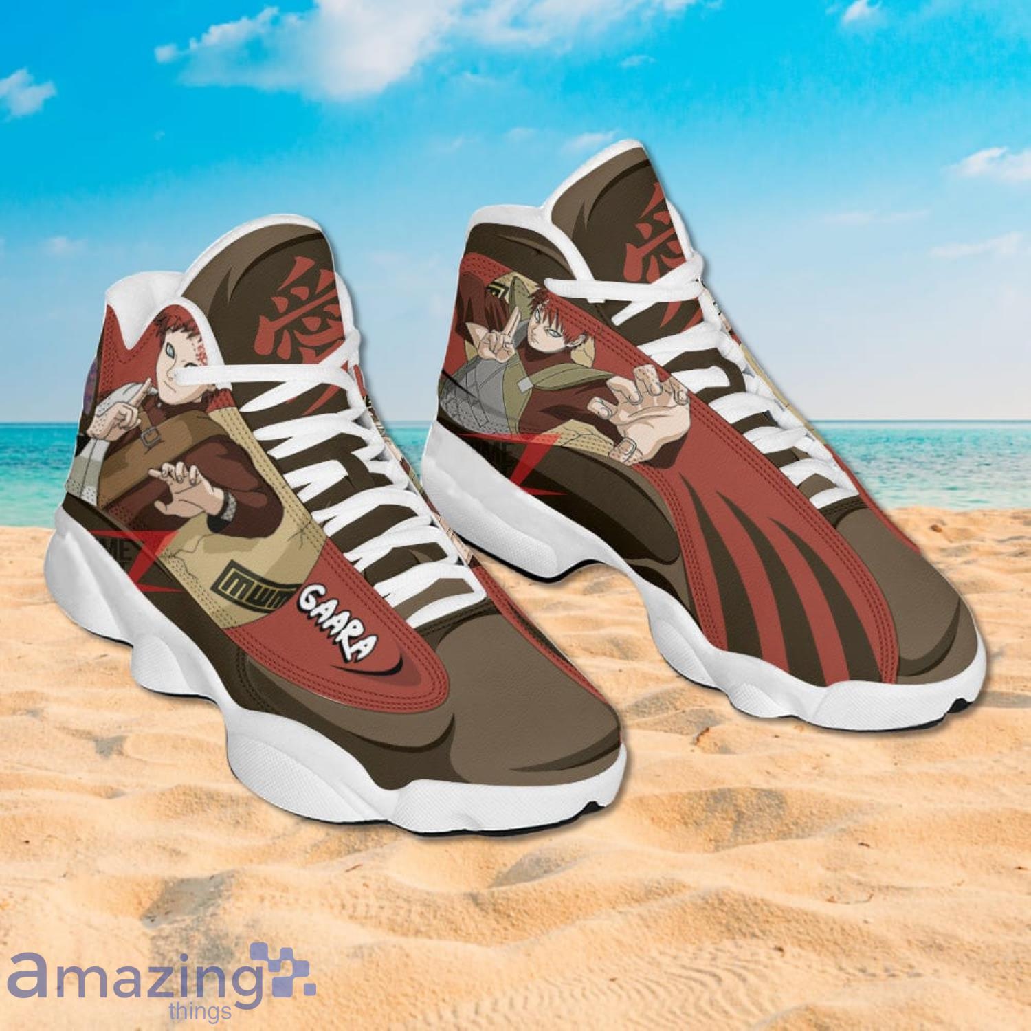 Gaara Naruto Anime Air Jordan 13 Sneakers Anime Shoes Gift For Fans image Gaara Naruto Anime Air Jordan 13 Sneakers Anime Shoes Gift For Fans Product Photo 2