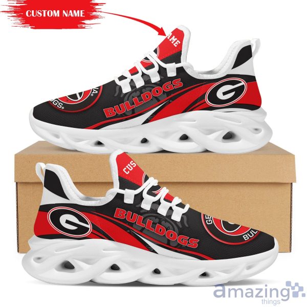 Georgia Bulldogs Mascot Custom Name Max Soul Sneakers Running Shoes