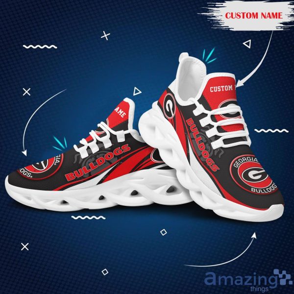 Georgia Bulldogs Mascot Custom Name Max Soul Sneakers Running Shoes