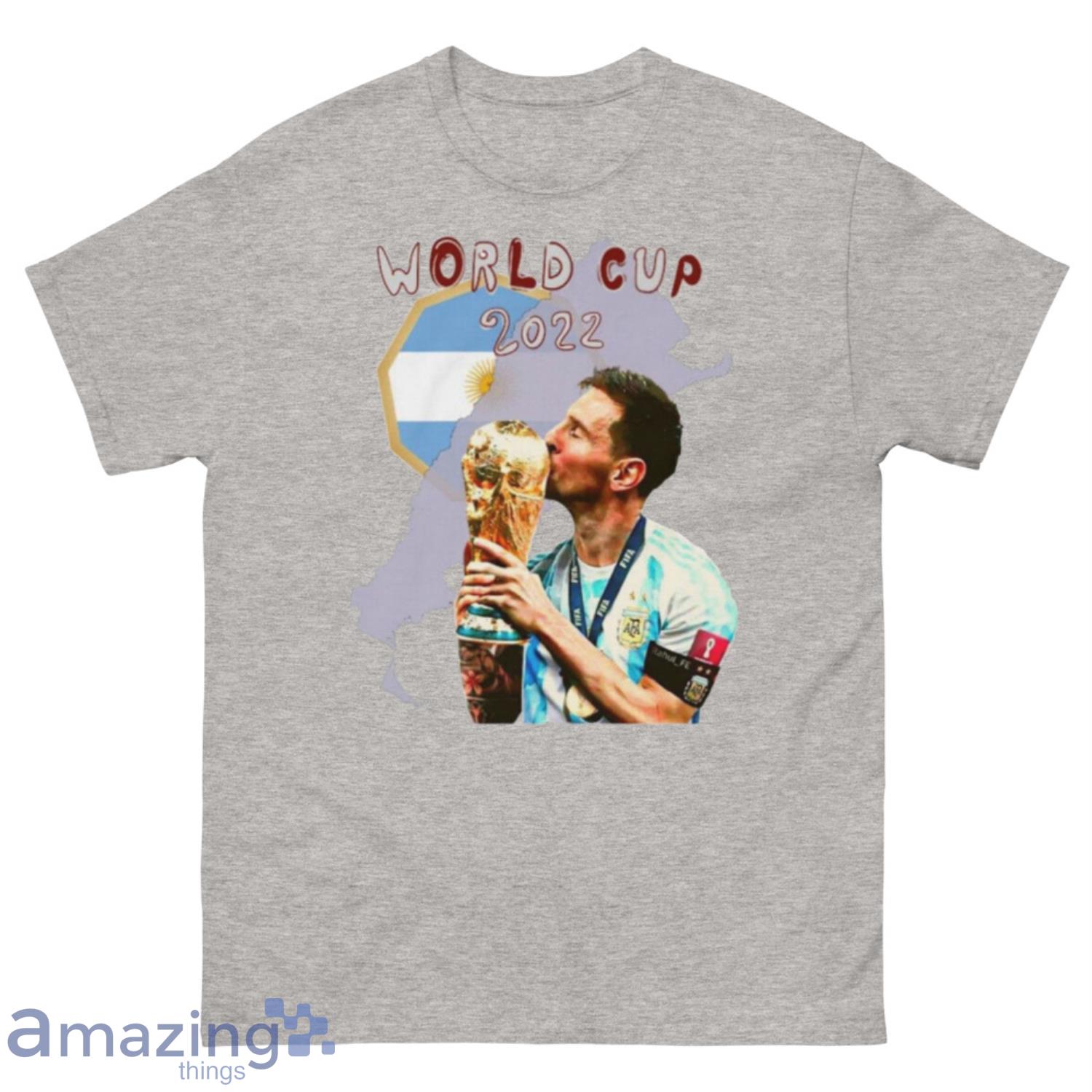 GOAT Lionel Messi FIFA World Cup 2022 Gift For Fans T-Shirt Product Photo 1