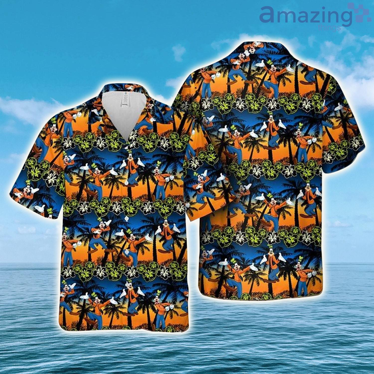 Goofy Dog Disney Palm Tree Sunset Disney Hawaiian Shirt - Goofy Dog Disney Palm Tree Sunset Disney Hawaiian Shirt