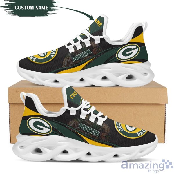 Green Bay Packers Mascot Custom Name Max Soul Sneakers Running Shoes