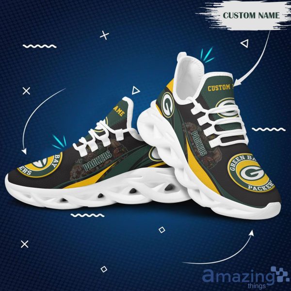 Green Bay Packers Mascot Custom Name Max Soul Sneakers Running Shoes