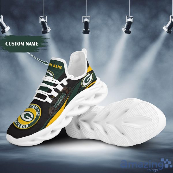 Green Bay Packers Mascot Custom Name Max Soul Sneakers Running Shoes