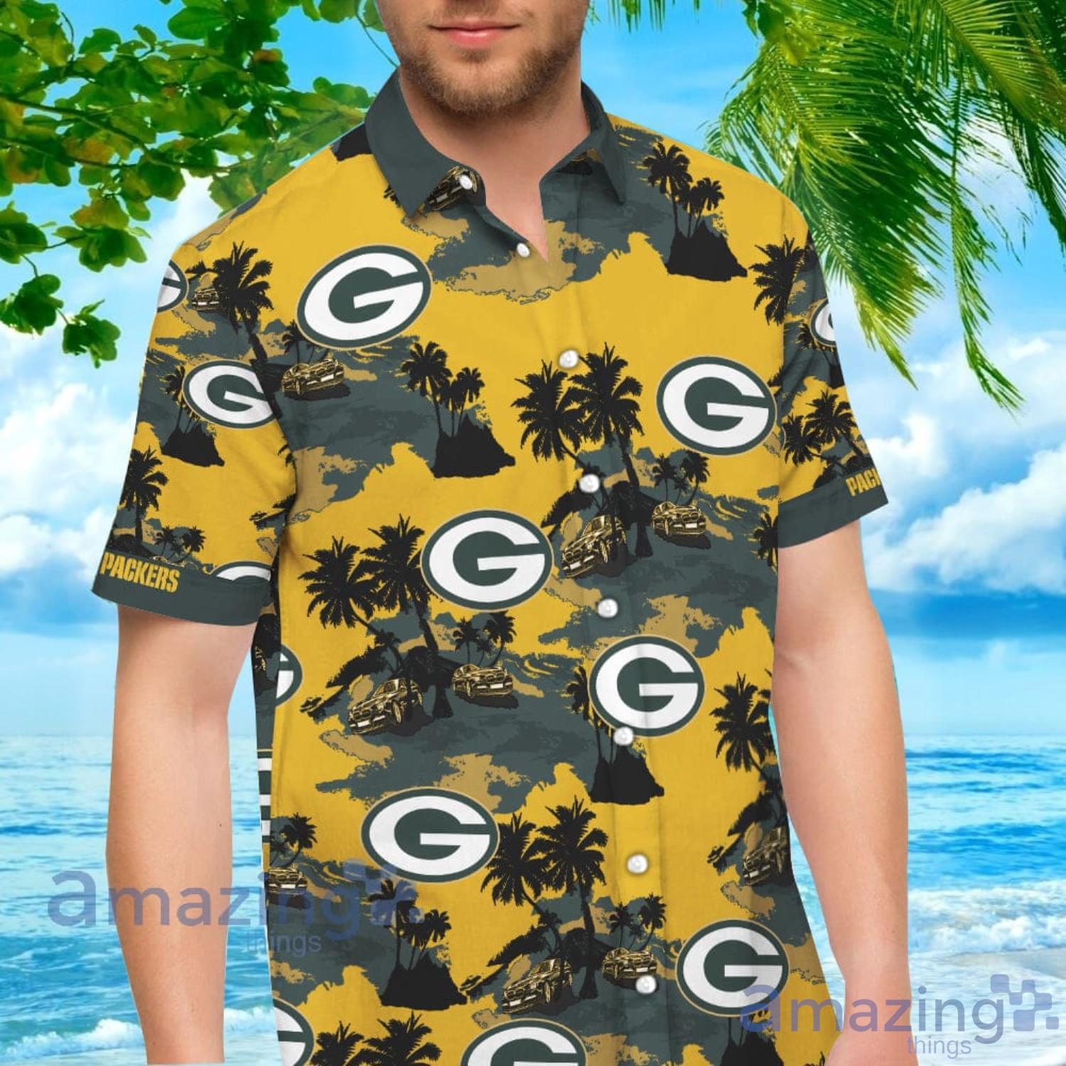 Green Bay Packers Vintage Pattern Hawaiian Shirt For Men And Women