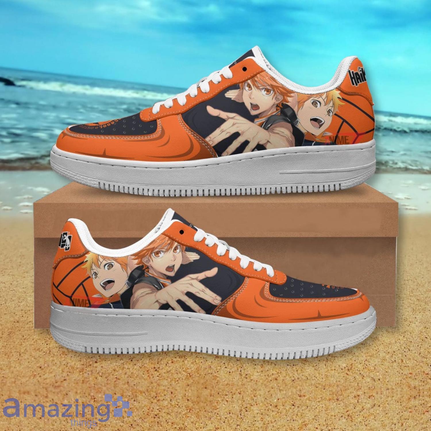 Haikyuu Hinata Shoyo Air Force Shoes Gift For Anime's Fans image Haikyuu Hinata Shoyo Air Force Shoes Gift For Anime's Fans Product Photo 1