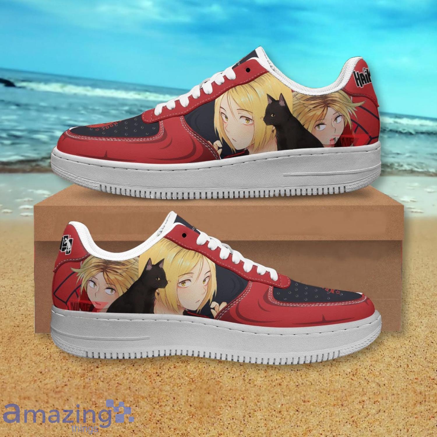 Haikyuu Kenma Kozume Red High Top Canvas Shoes Gift For Fans