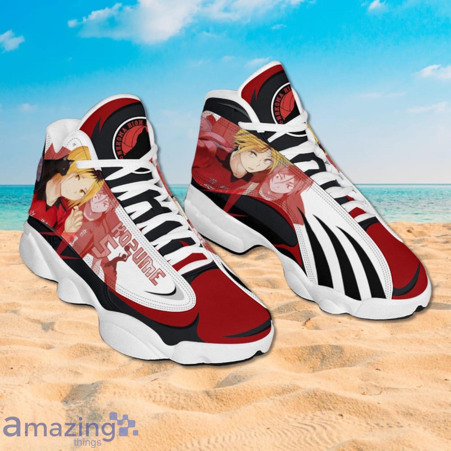 Haikyuu Kenma Kozume Red High Top Canvas Shoes Gift For Fans