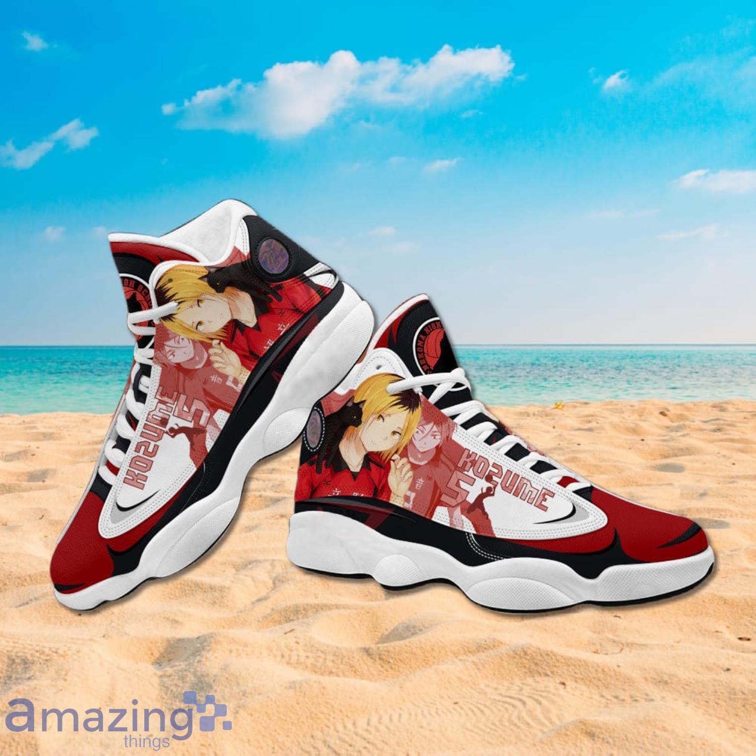 Haikyuu Kenma Kozume Red High Top Canvas Shoes Gift For Fans