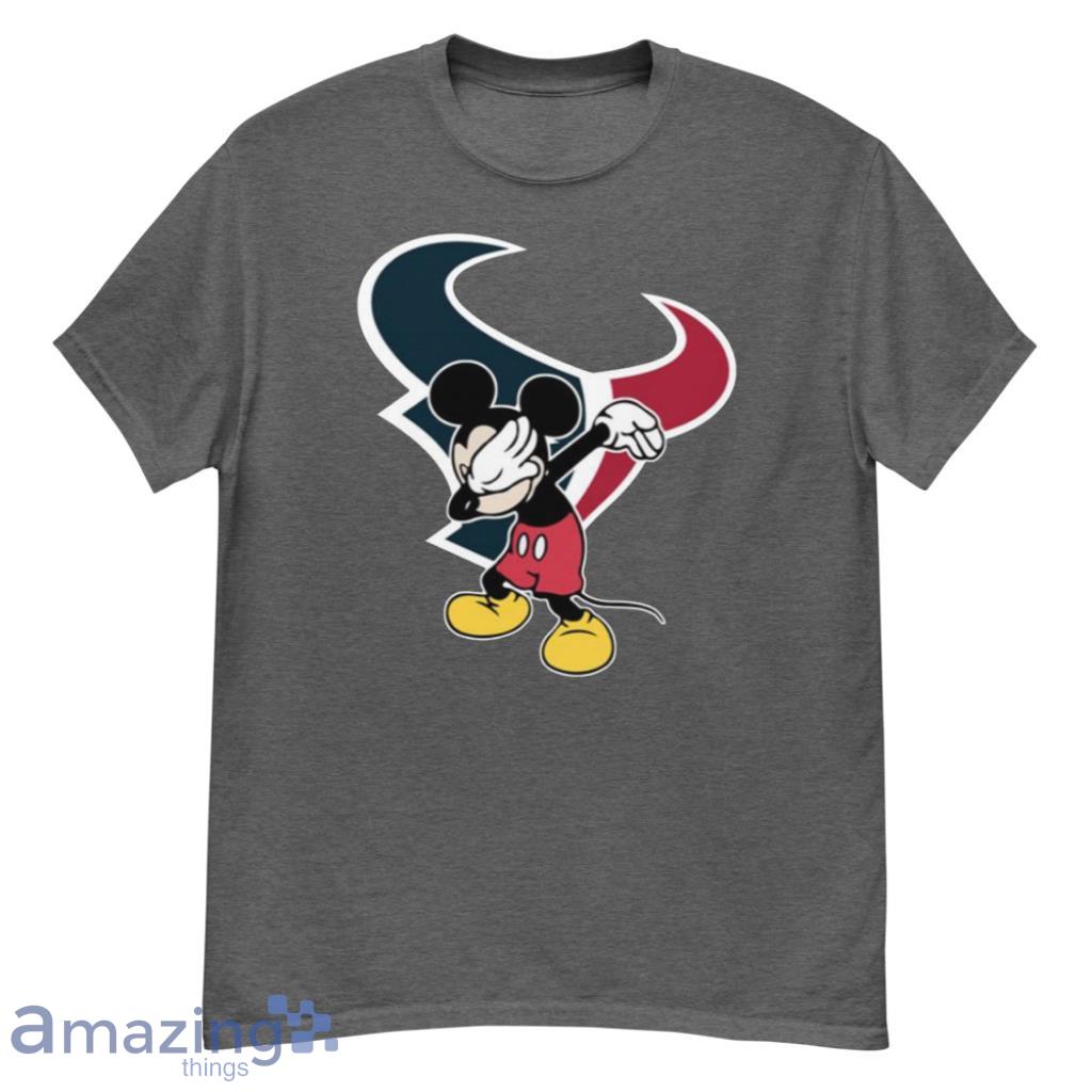 Houston Texans NFL Football Dabbing Mickey Disney Sports For Fans T Shirt - G500 Men’s Classic T-Shirt-1