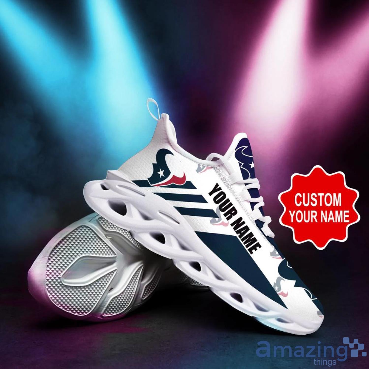 Houston Texans Striped NFL Max Soul Shoes Custom Name Sneakers image Houston Texans Striped NFL Max Soul Shoes Custom Name Sneakers Product Photo 5