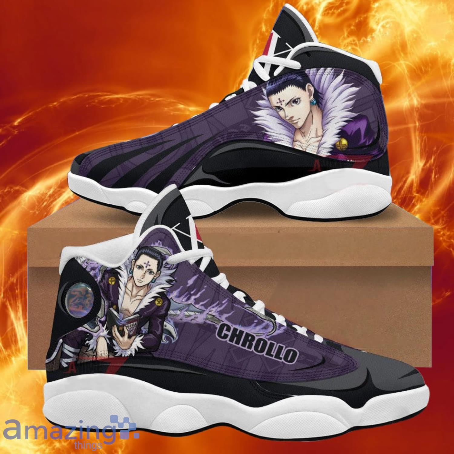 Hunter X Hunter Air Jordan 13 Sneakers Custom Chrollo Lucilfer Anime Shoes Product Photo 1 Hunter X Hunter Air Jordan 13 Sneakers Custom Chrollo Lucilfer Anime Shoes Product Photo 1