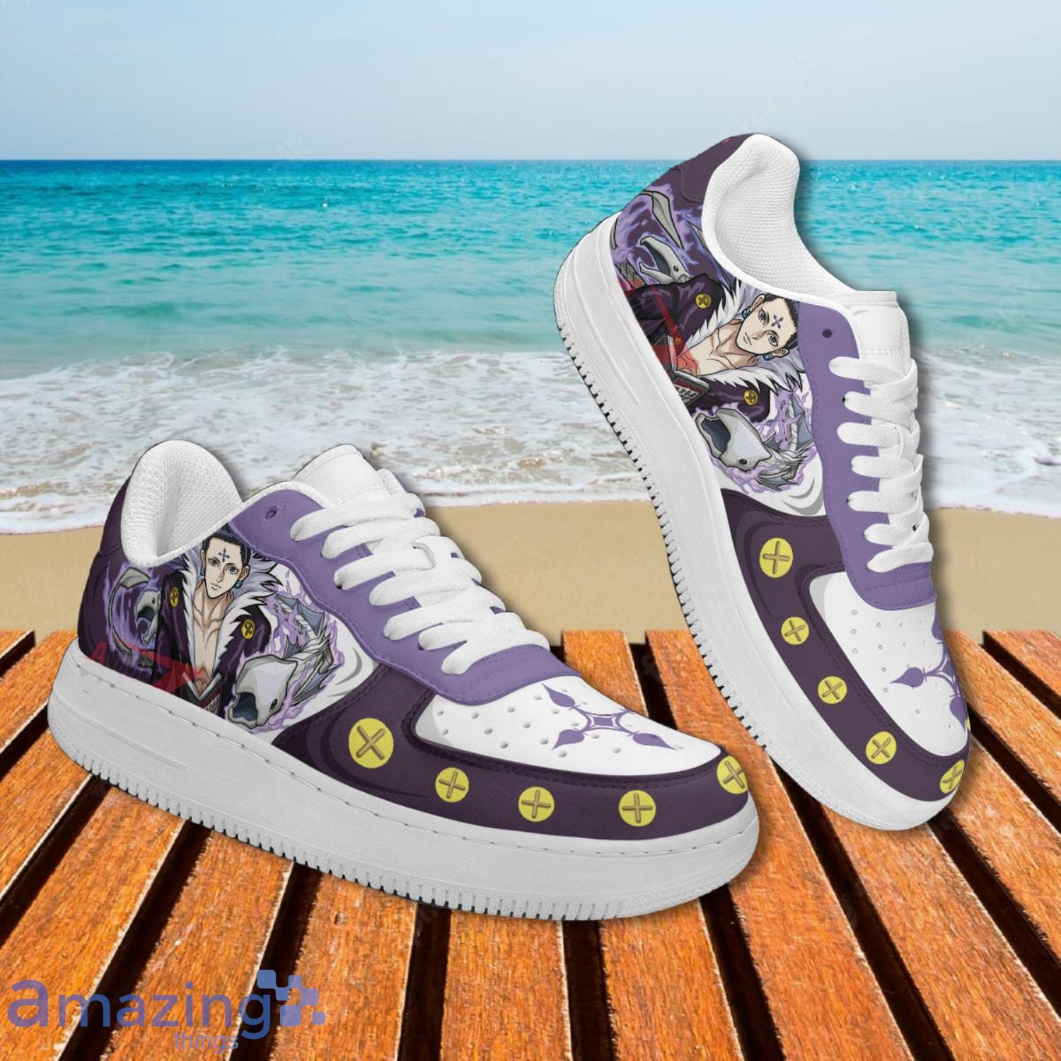 Hunter X Hunter Chrollo Lucilfer Air Force Shoes Gift For Anime's Fans image Hunter X Hunter Chrollo Lucilfer Air Force Shoes Gift For Anime's Fans