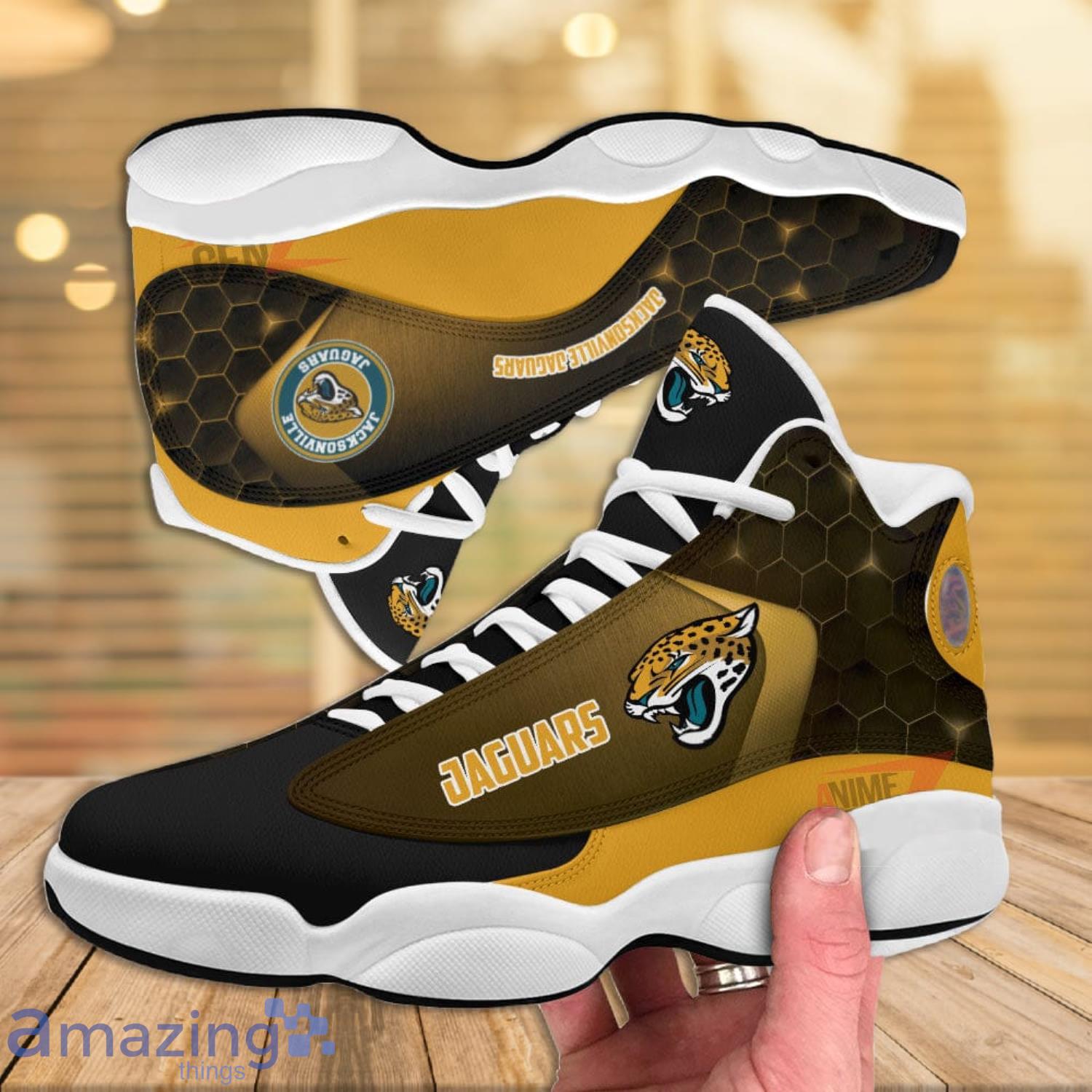 Jacksonville Jaguars Air Jordan 13 Sneakers Nfl Custom Sport Shoes