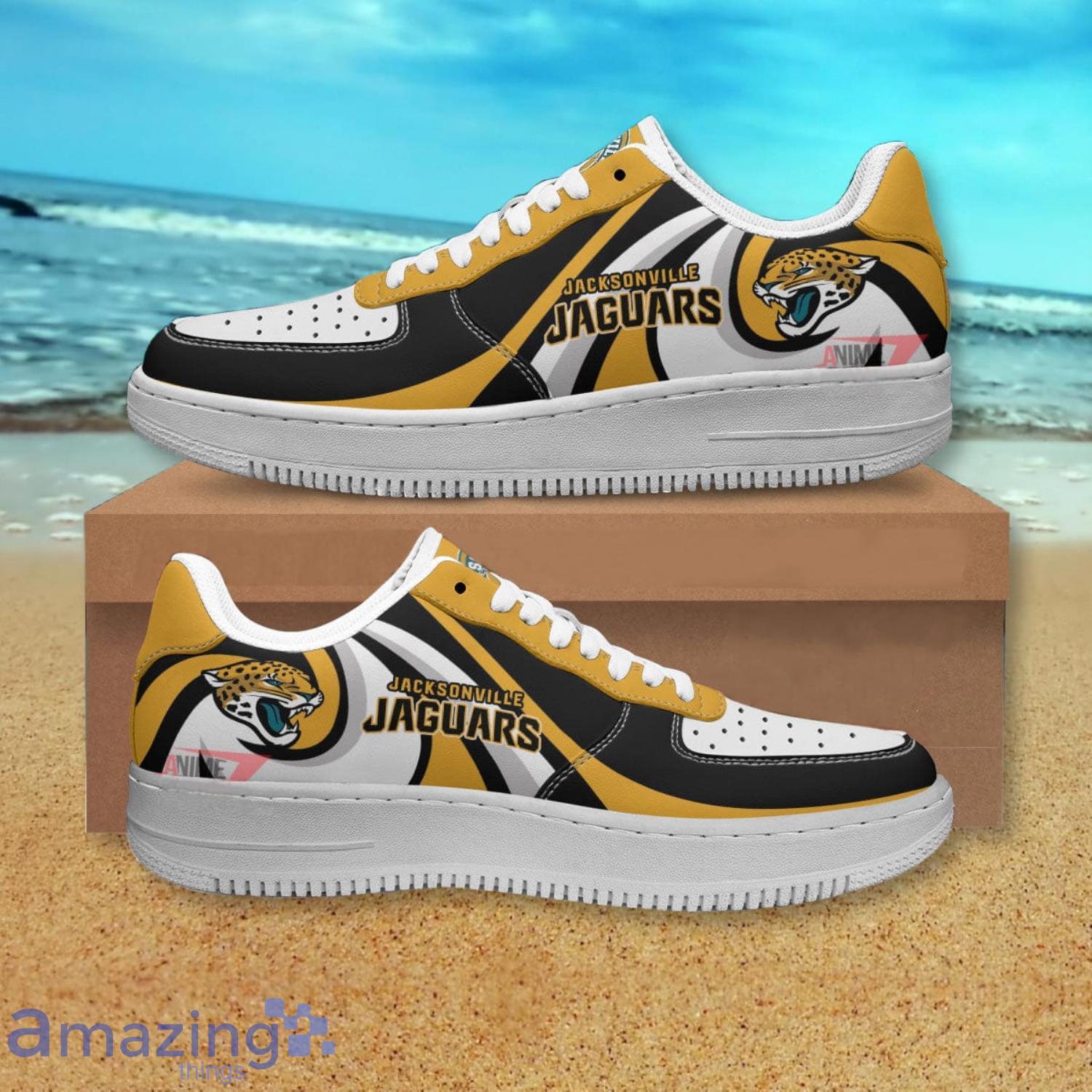 Jacksonville Jaguars NFL Yellow Air Force Shoes Gift For Fans