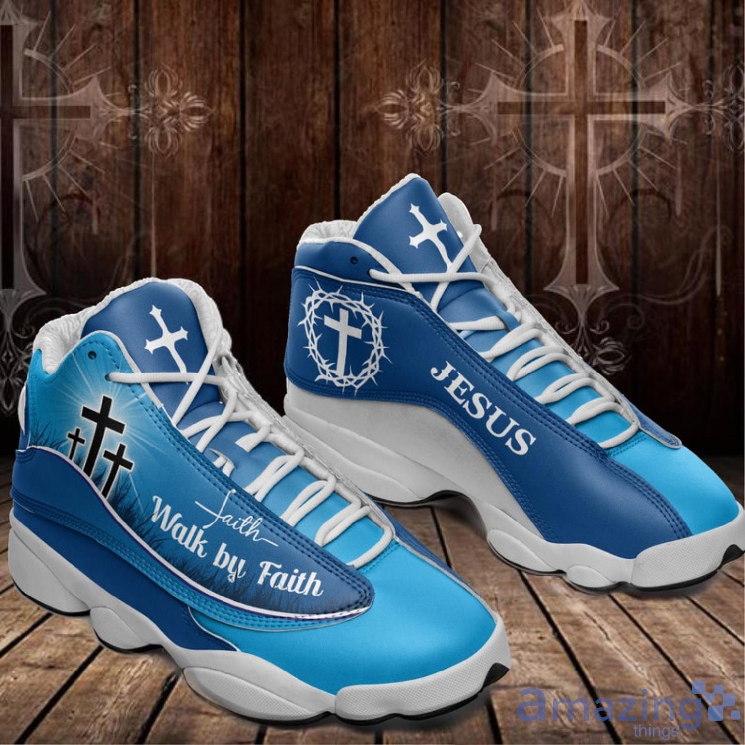 Walk By Faith Not By Sight Sunflower Sneaker Air Jordan 13