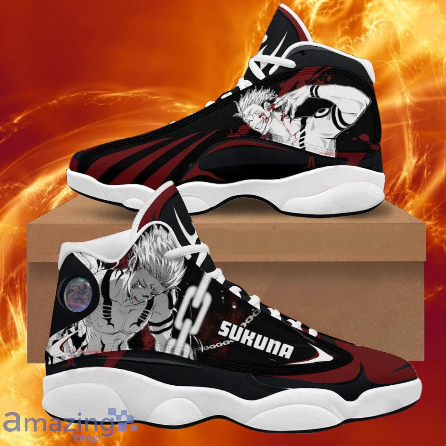 Jujutsu Kaisen Yuji Itadori X Sukana Air Jordan 13 Anime Shoes Gift For Fans Product Photo 1 Jujutsu Kaisen Yuji Itadori X Sukana Air Jordan 13 Anime Shoes Gift For Fans Product Photo 1