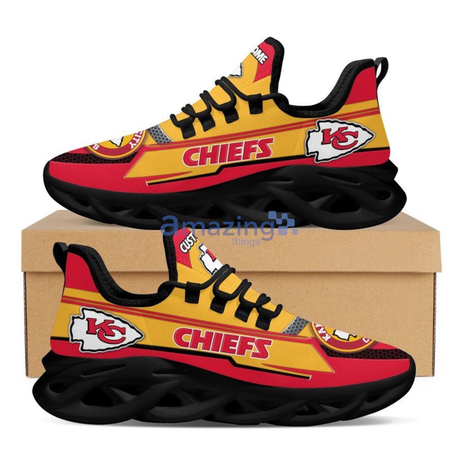 Kansas City Chiefs Ultra Cool Red Max Soul Shoes For Men And Women