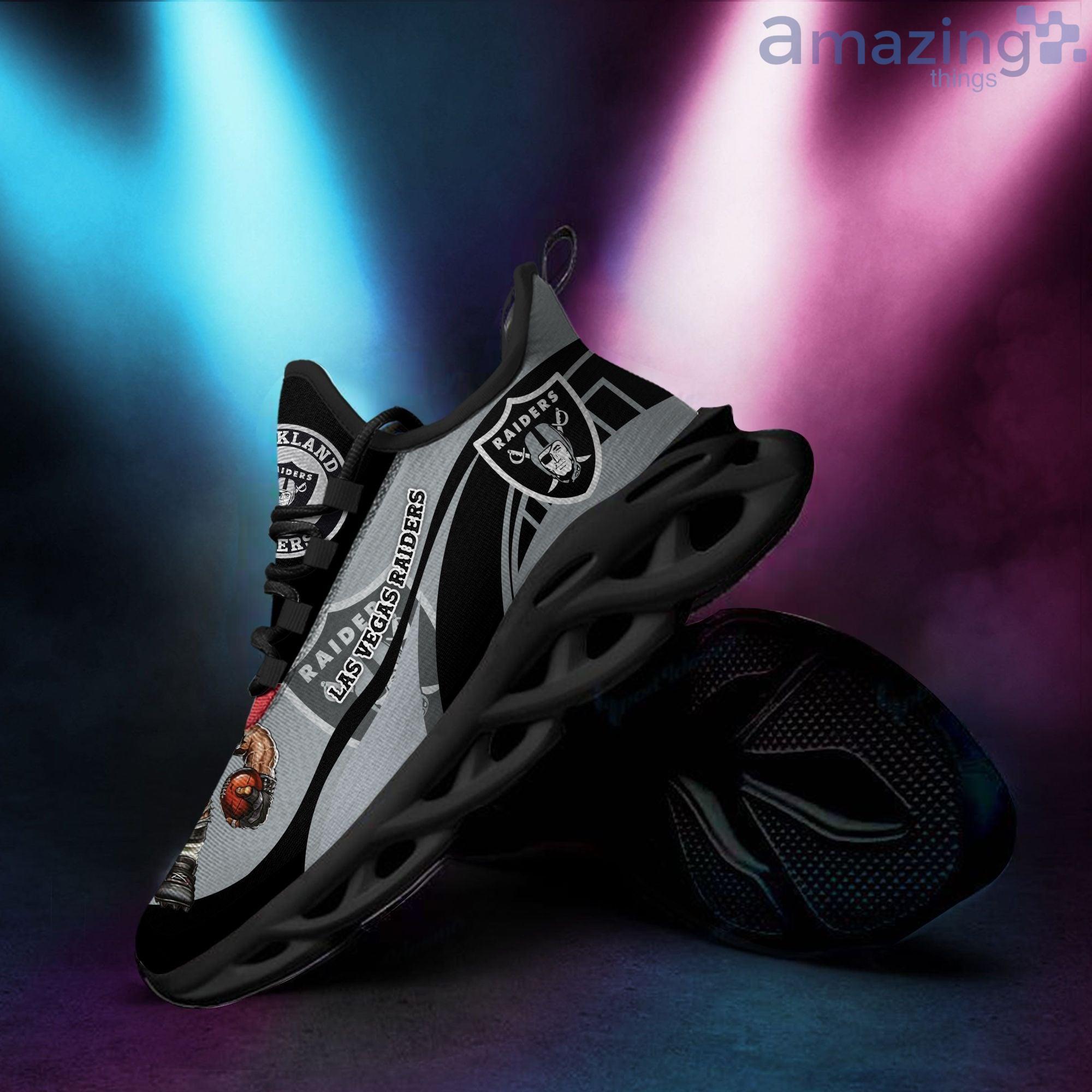 Las Vegas Raiders Youth Low Top Light-Up Shoes