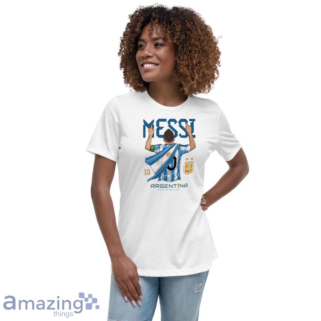 Argentina Messi 10 Graphic T-Shirt - White