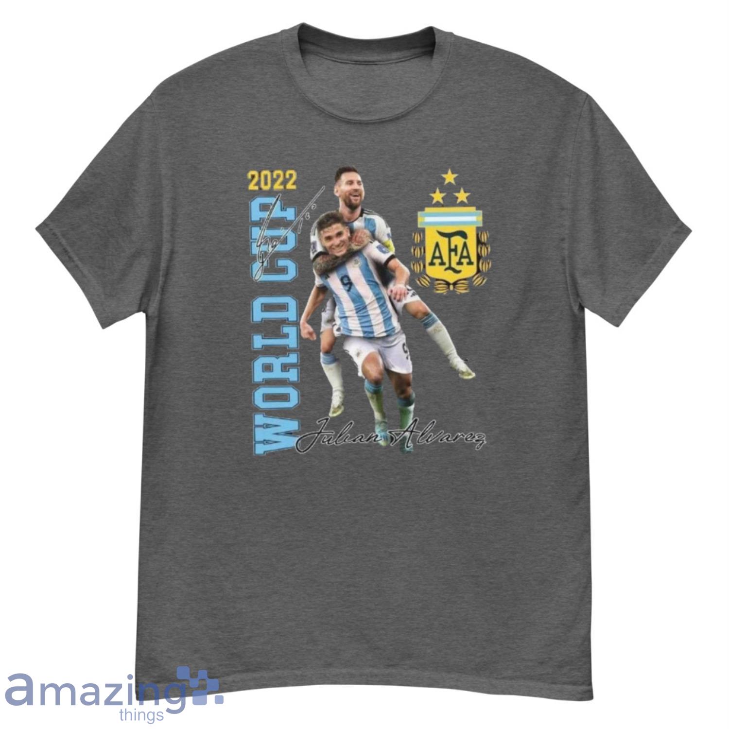 Lionel Messi And Julián Álvarez World Cup 2022 Shirt Product Photo 1
