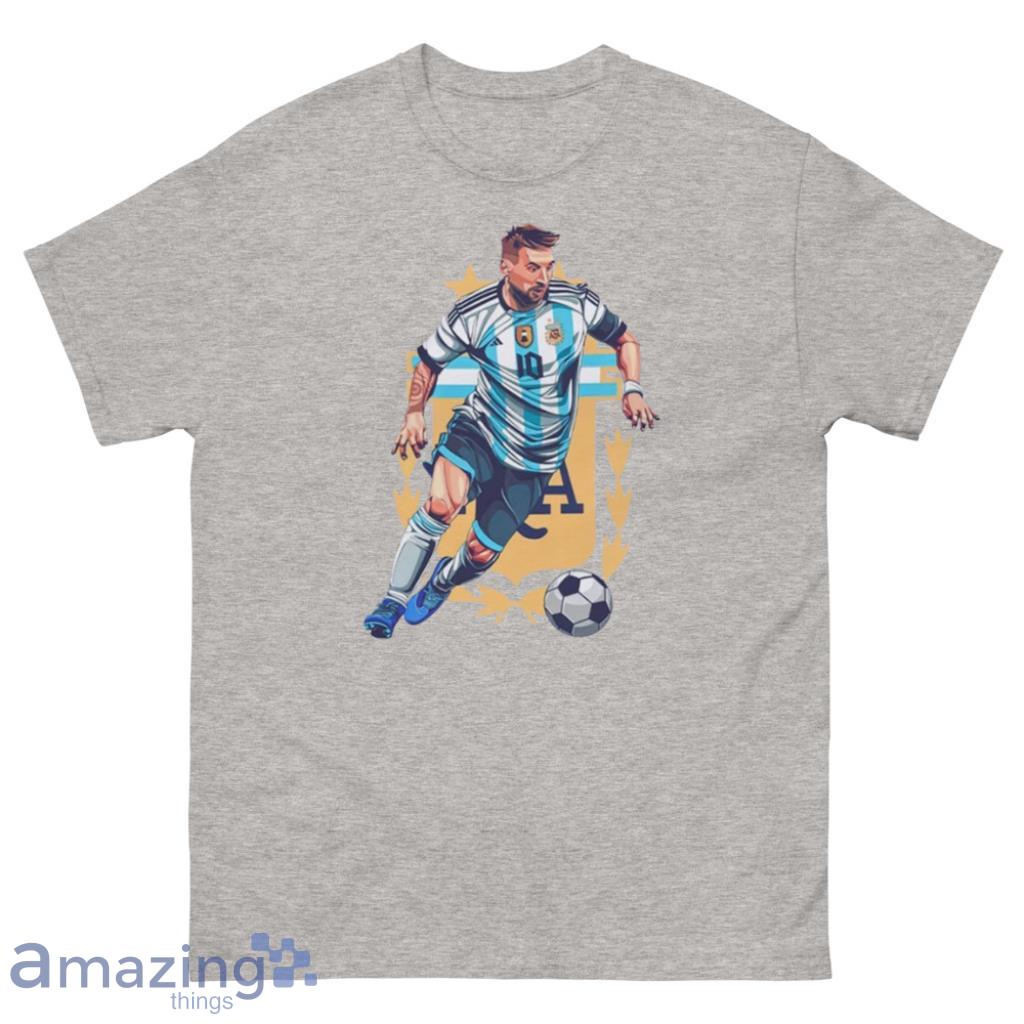 Lionel Messi Argentina Art T-Shirt - 500 Men’s Classic Tee Gildan