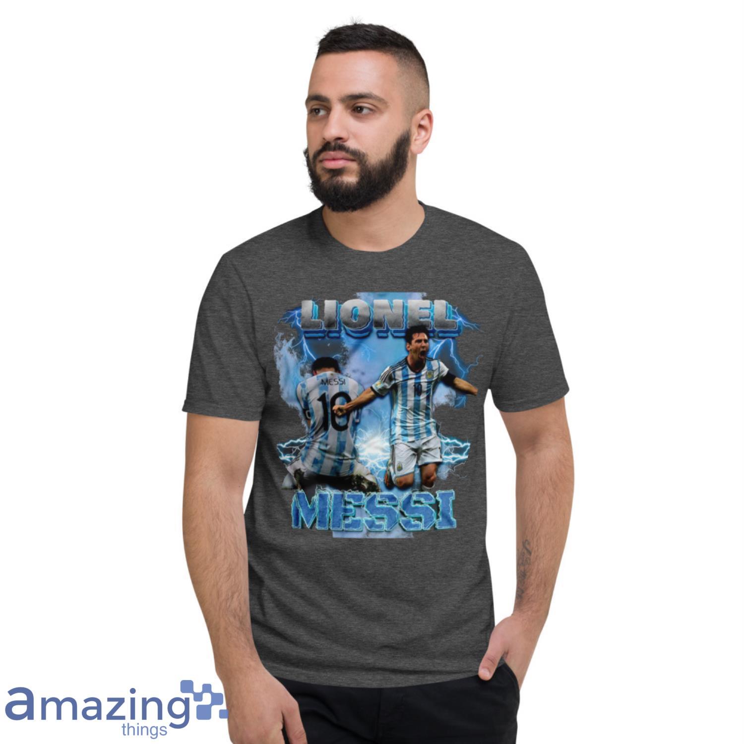 Lionel Messi Argentina Win World Cup 2022 Vintage T Shirt image Lionel Messi Argentina Win World Cup 2022 Vintage T-Shirt Product Photo 3