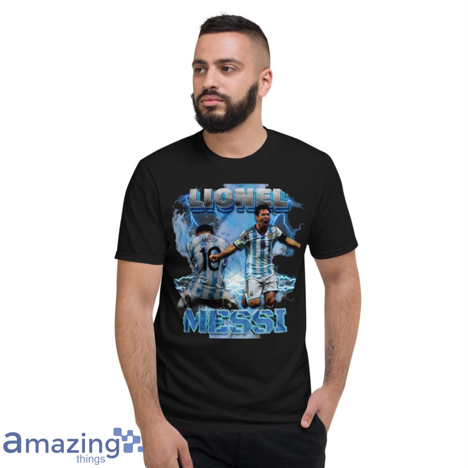 Lionel Messi Argentina Win World Cup 2022 Vintage T Shirt image Lionel Messi Argentina Win World Cup 2022 Vintage T-Shirt Product Photo 4