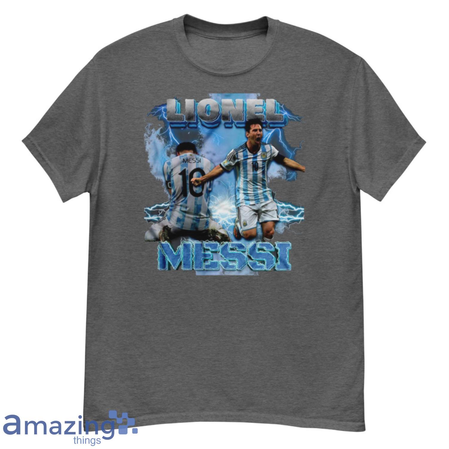 Lionel Messi Argentina Win World Cup 2022 Vintage T-Shirt Product Photo 1