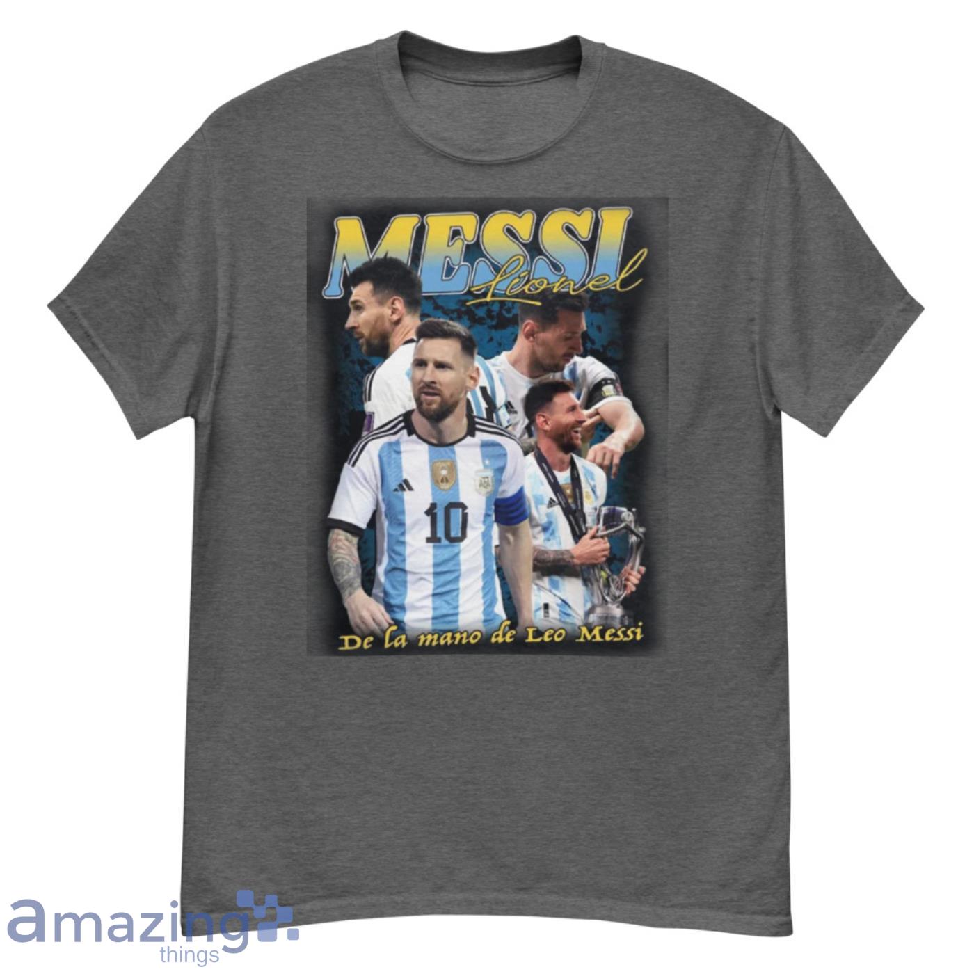 Lionel Messi De La Mano De Leo Messi Gift For Fans T-Shirt Product Photo 1