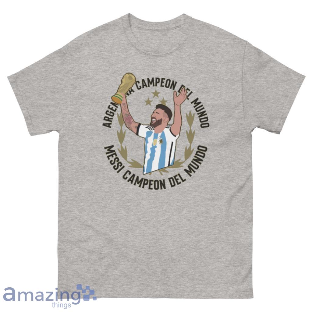 Lionel Messi World Cup Champion 2022 T-Shirt - 500 Men’s Classic Tee Gildan