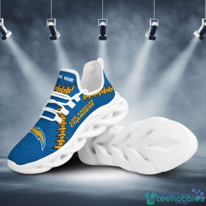 Los Angeles Chargers Max Soul Clunky Sneaker Shoes Custom Name