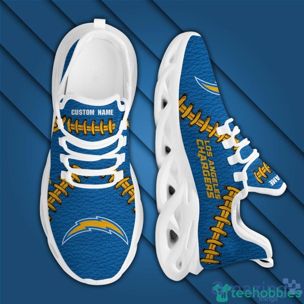 Los Angeles Chargers Max Soul Clunky Sneaker Shoes Custom Name