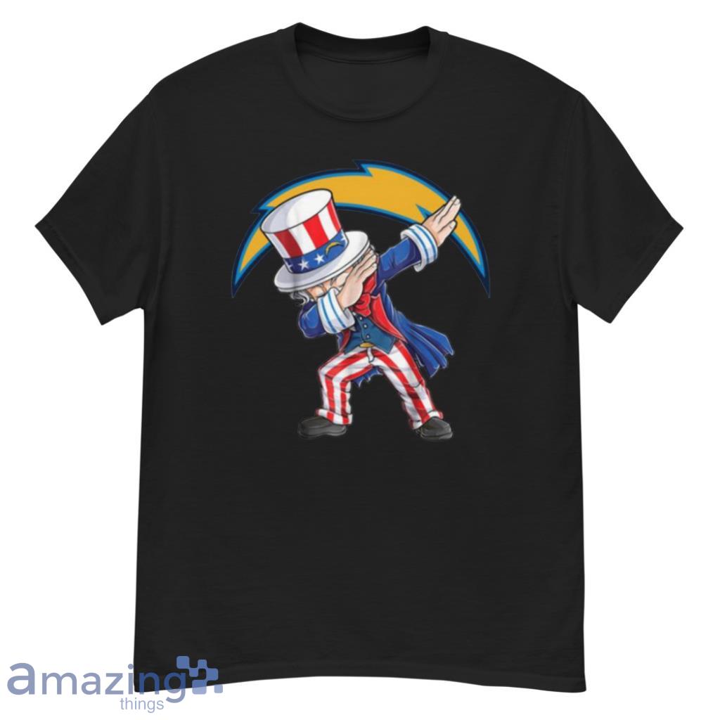 Dabbing Uncle Sam The Fourth Of July Los Angeles Chargers Nfl Football Shirt