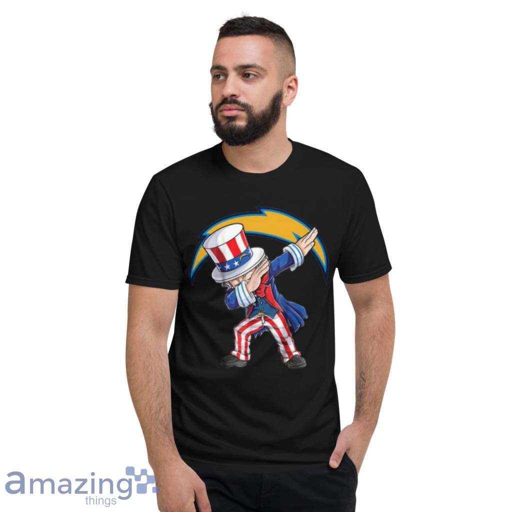 Dabbing Uncle Sam The Fourth Of July Los Angeles Chargers Nfl Football Shirt