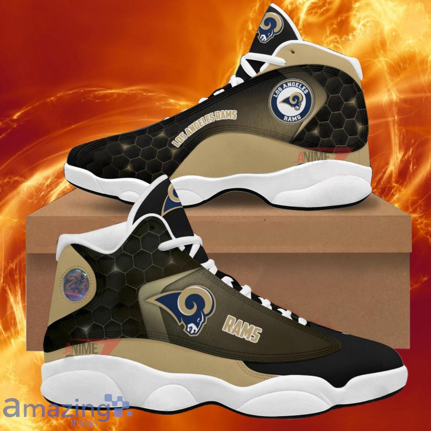 Los Angeles Rams Air Jordan 13 Sneakers Nfl Custom Sport Shoes