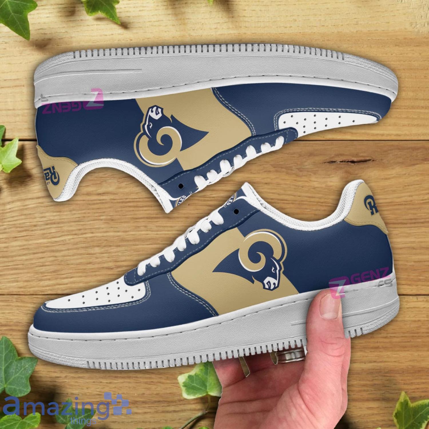 Los Angeles Rams NFL Logo Air Force Shoes Gift For Fans image Los Angeles Rams NFL Logo Air Force Shoes Gift For Fans Product Photo 2
