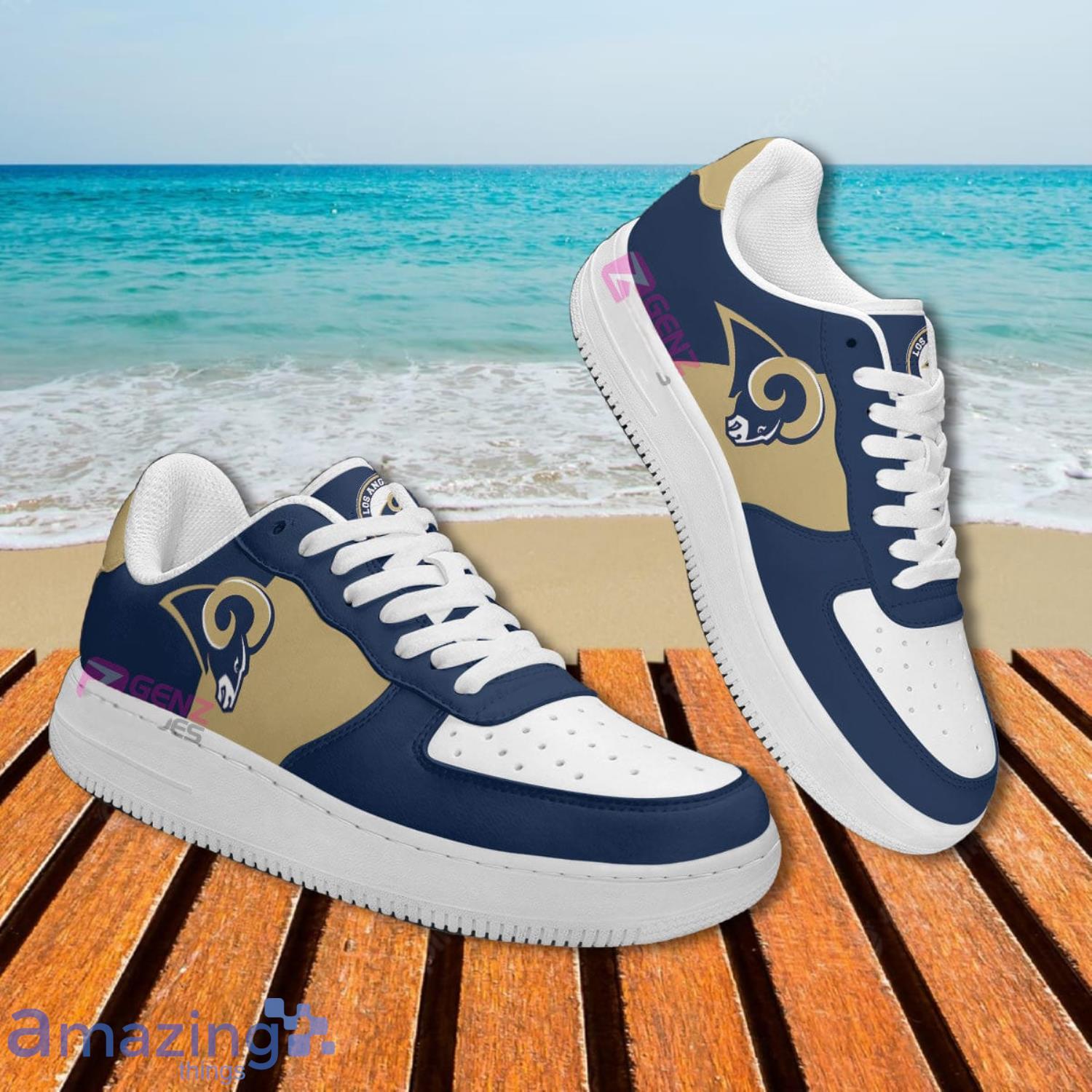 Los Angeles Rams NFL Logo Air Force Shoes Gift For Fans image Los Angeles Rams NFL Logo Air Force Shoes Gift For Fans Product Photo 3