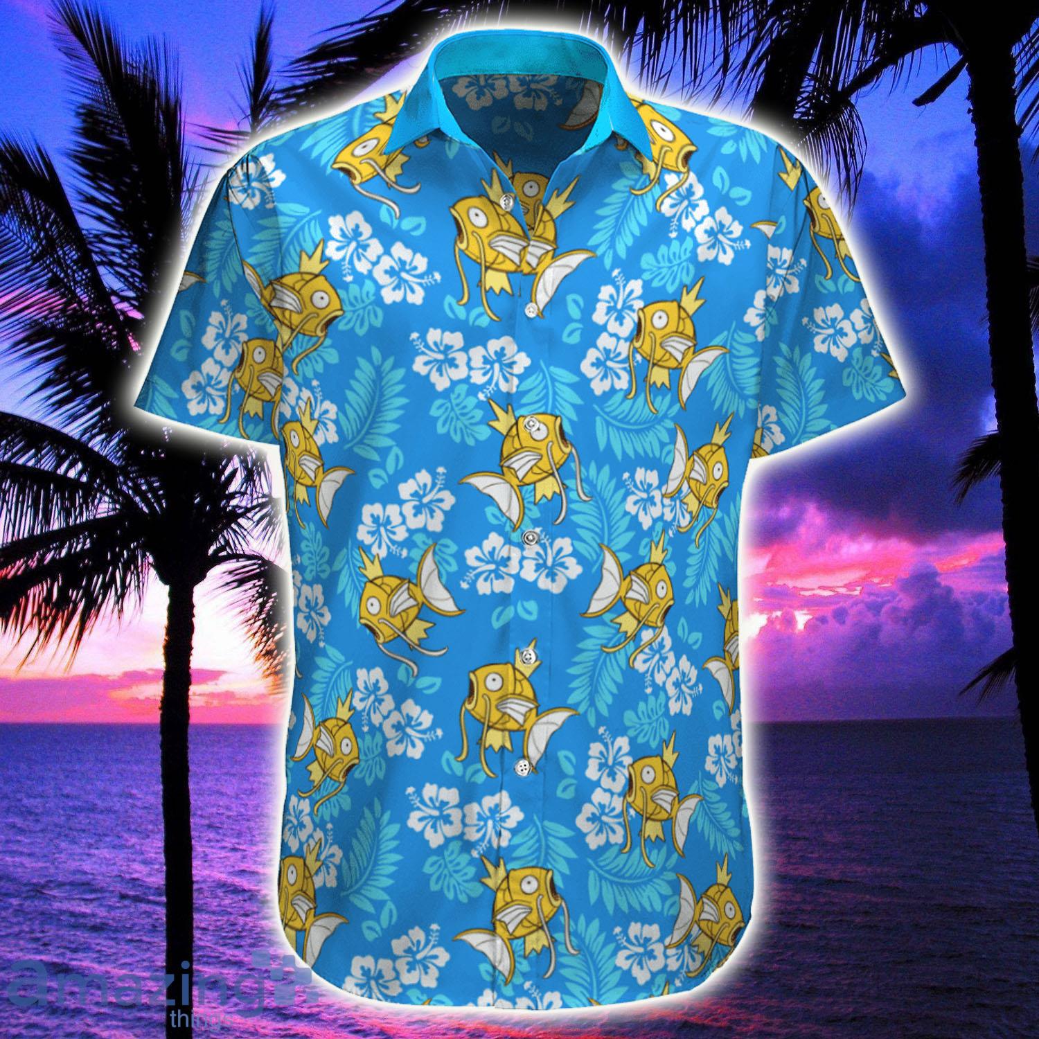 Magikarp Tropical Beach Pokemon Hawaiian Shirt - Magikarp Tropical Beach Pokemon Hawaiian Shirt