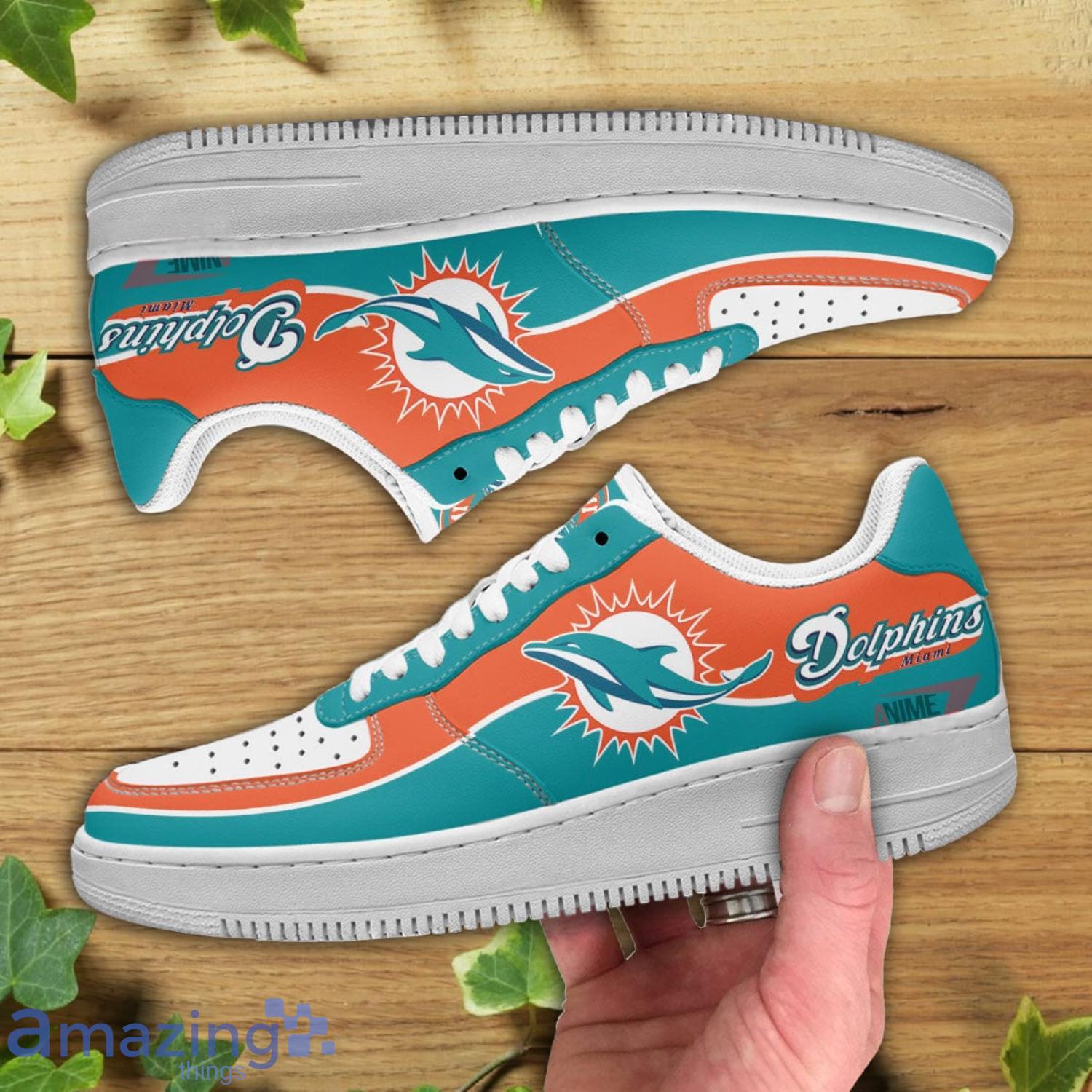 Miami Dolphins Sneakers Football AOP Air Force Low Top Shoes Gift