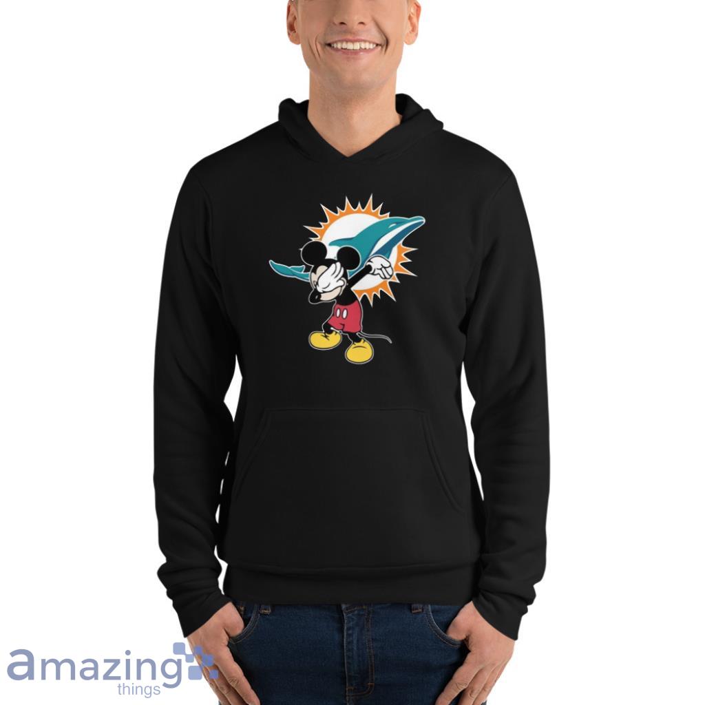 Miami Dolphins NFL Football Dabbing Mickey Disney Sports For Fans T Shirt image Miami Dolphins NFL Football Dabbing Mickey Disney Sports For Fans T Shirt - Unisex Fleece Pullover Hoodie