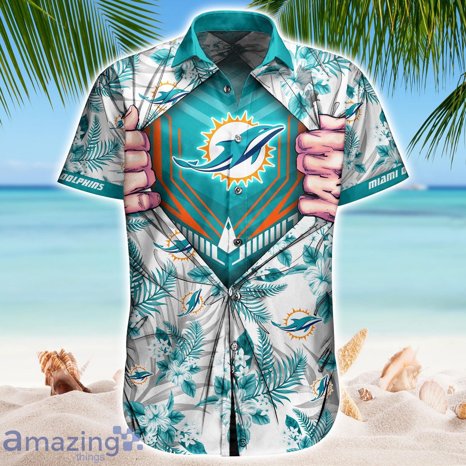 miami dolphins hawaiian shirt
