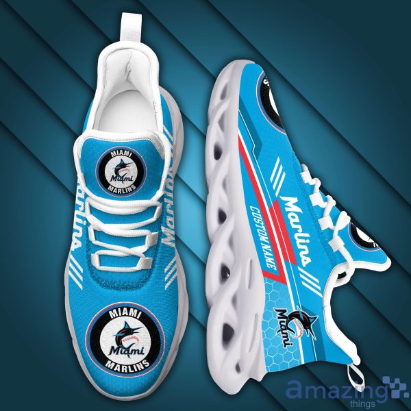 Miami Marlins Custom Name Max Soul Sneakers Running Shoes