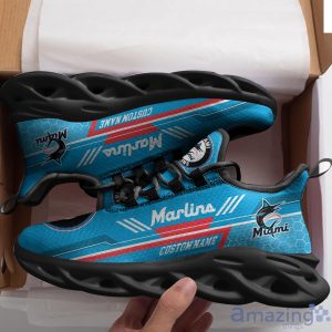 Miami Marlins Custom Name Max Soul Sneakers Running Shoes