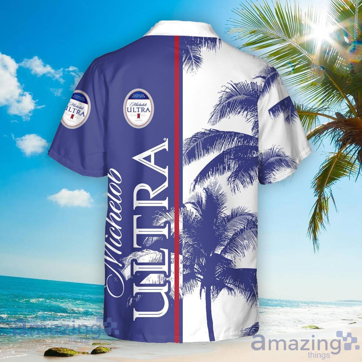 Michelob Ultra Hawaiian Shirt For Men And Women image Michelob Ultra Hawaiian Shirt For Men And Women Product Photo 3