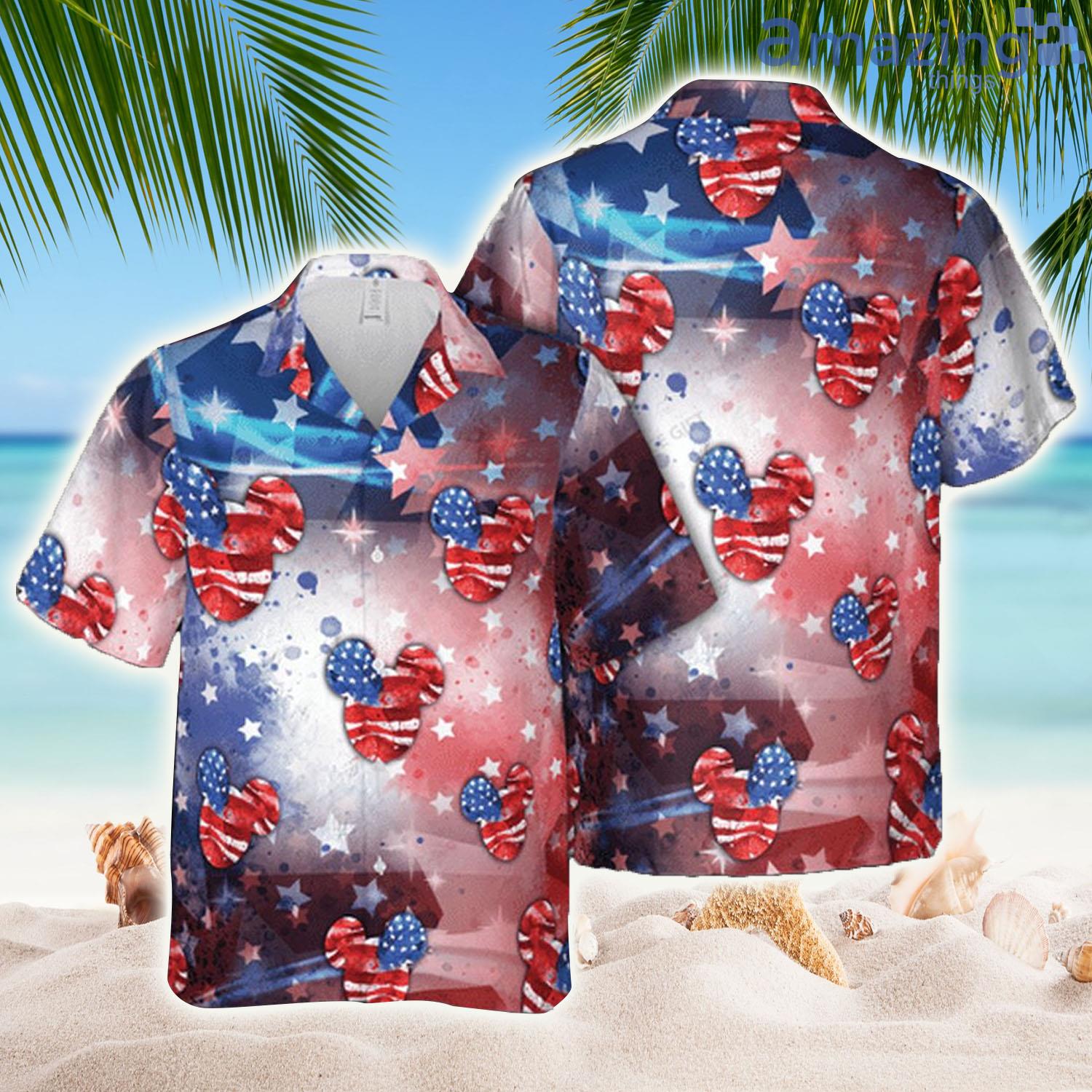 Mickey 4th of July Hawaiian Shirt - Mickey 4th of July Hawaiian Shirt