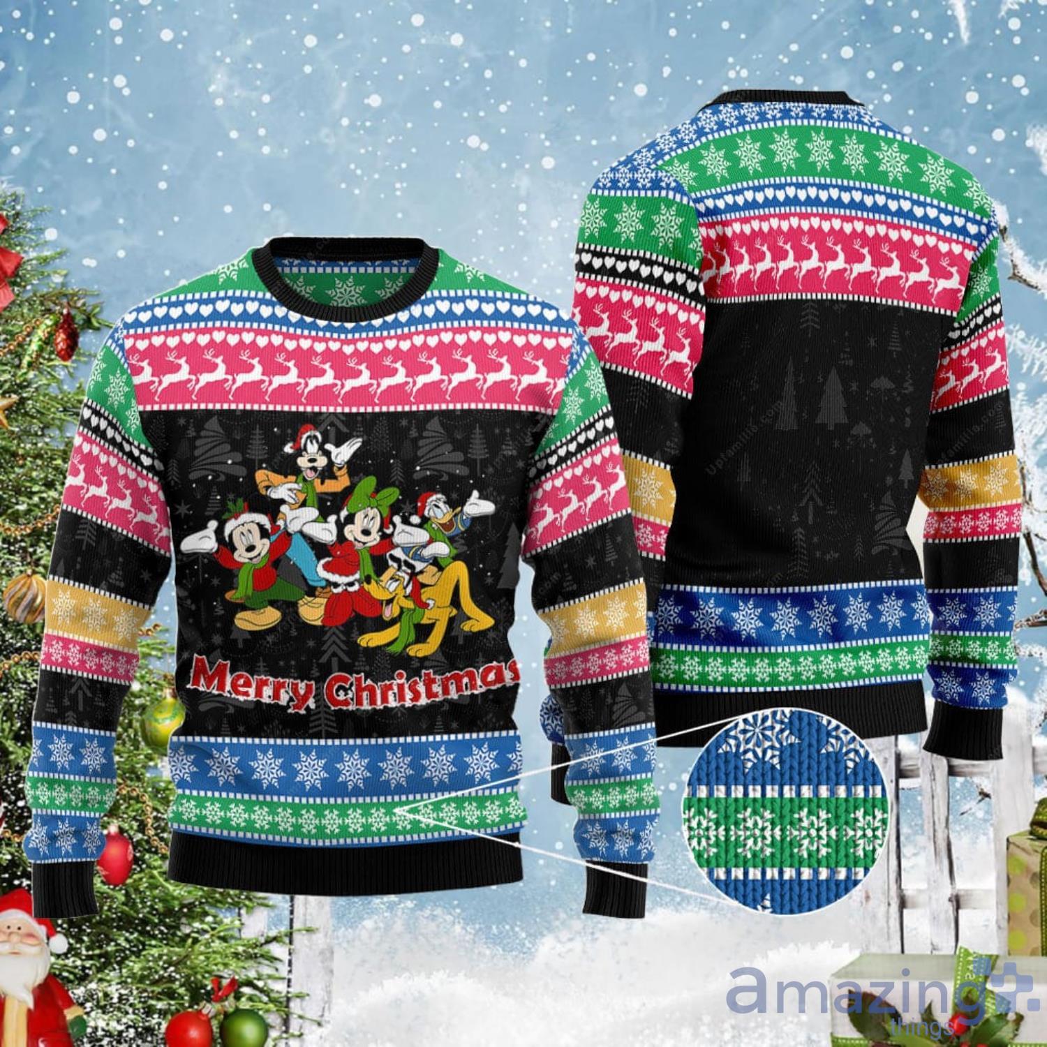 Mickey And Friends Disney Cartoon Lover Christmas Gift Ugly Christmas Sweater Product Photo 1