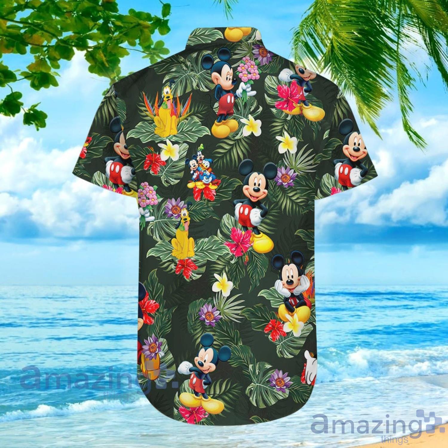 Mickey Mouse Hibicus Hawaiian Shirt For Men And Women Product Photo 1